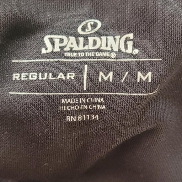 Spalding Mens Regular Medium black and Grey hoodie with unchewed strings. - Picture 5 of 5